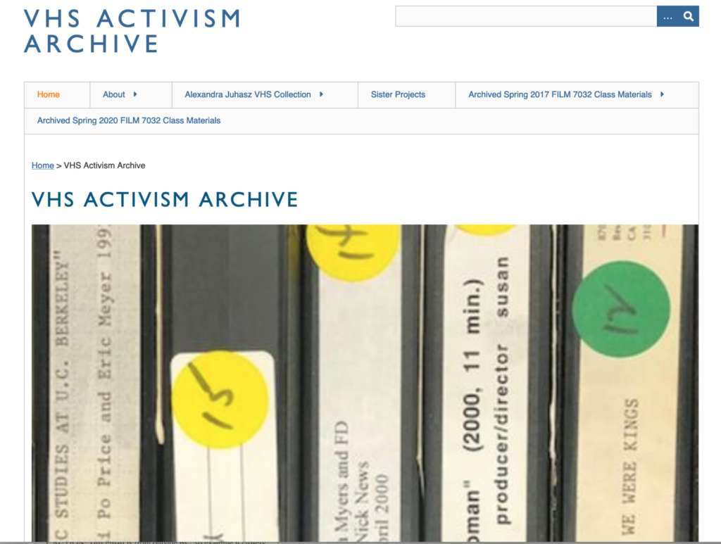 VHS Activism Archive photo